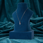 Double Stone Halo Pendant
