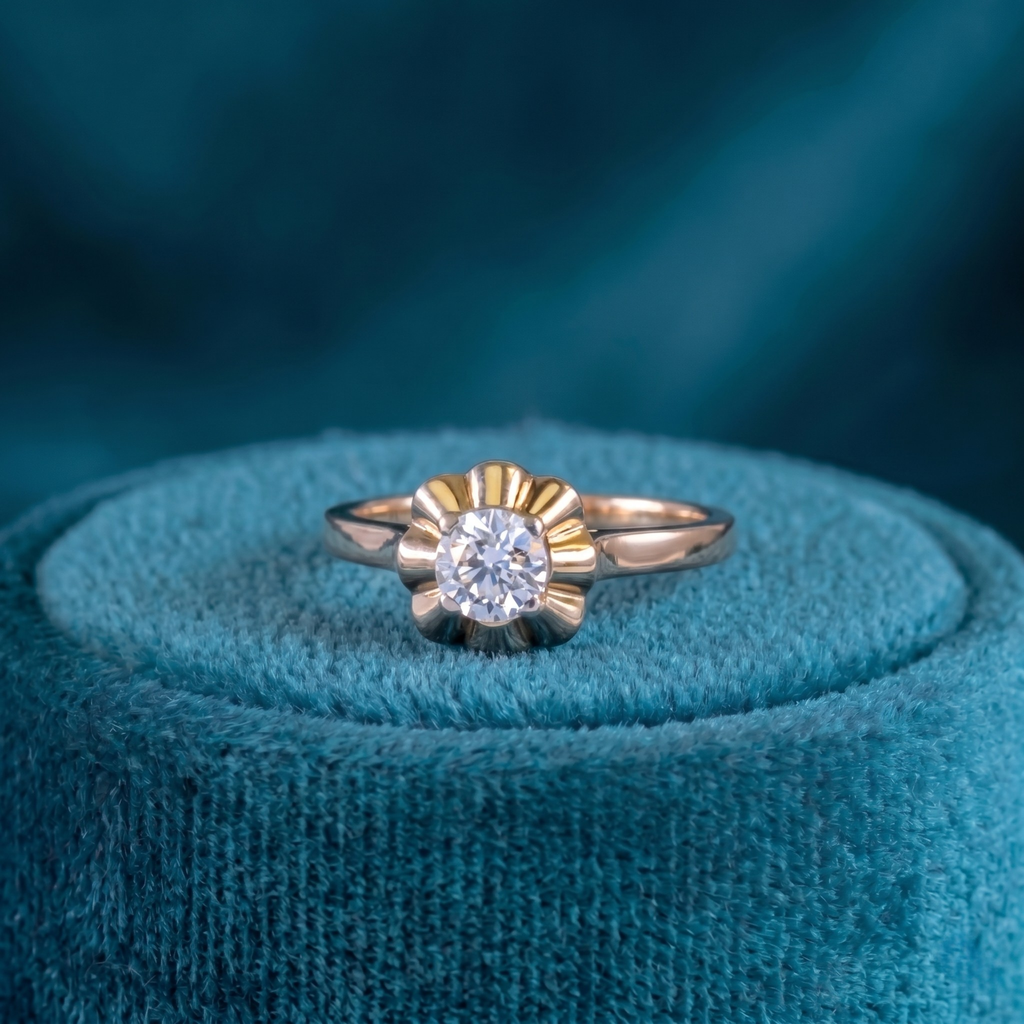 Regal Geometry Diamond Ring
