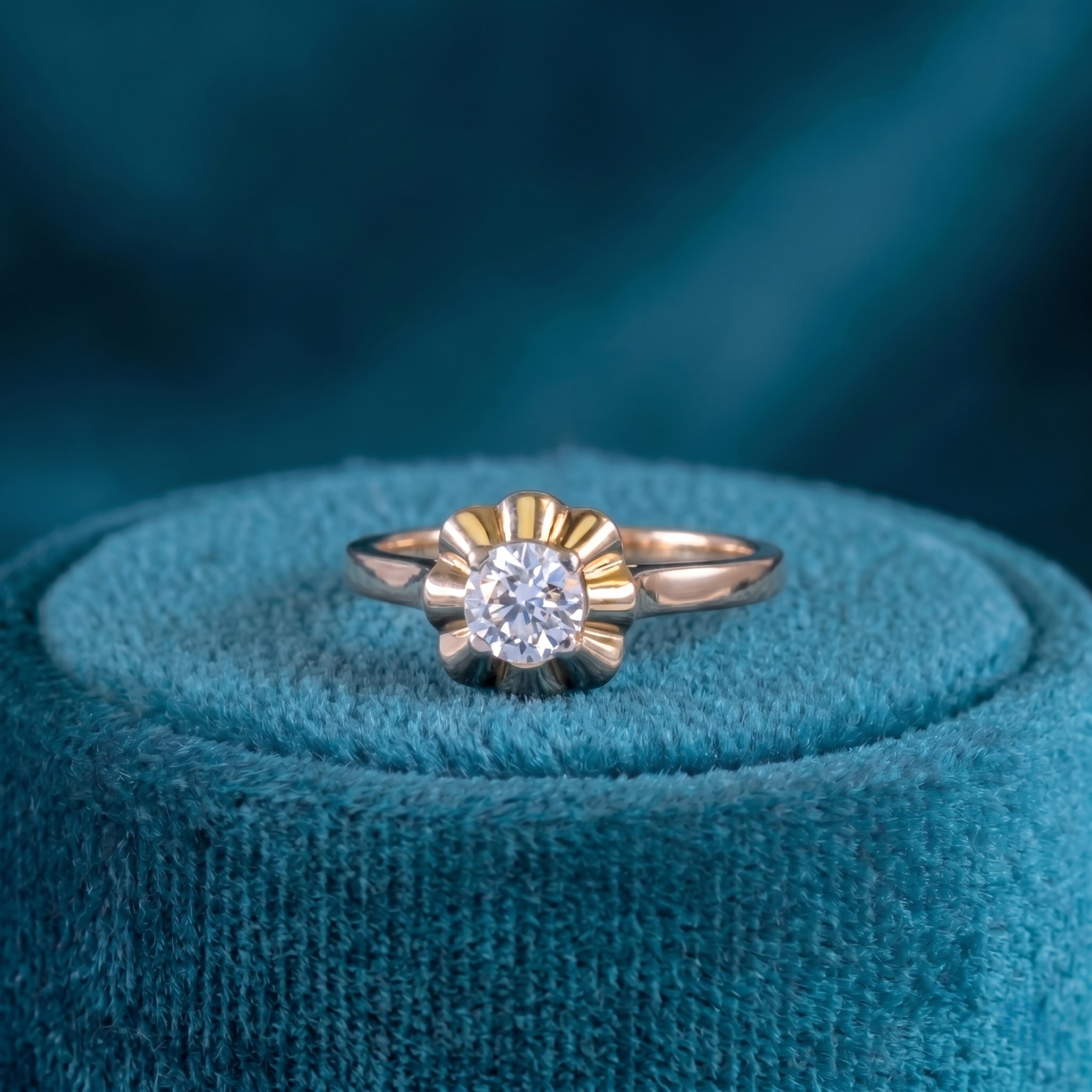 Regal Geometry Diamond Ring