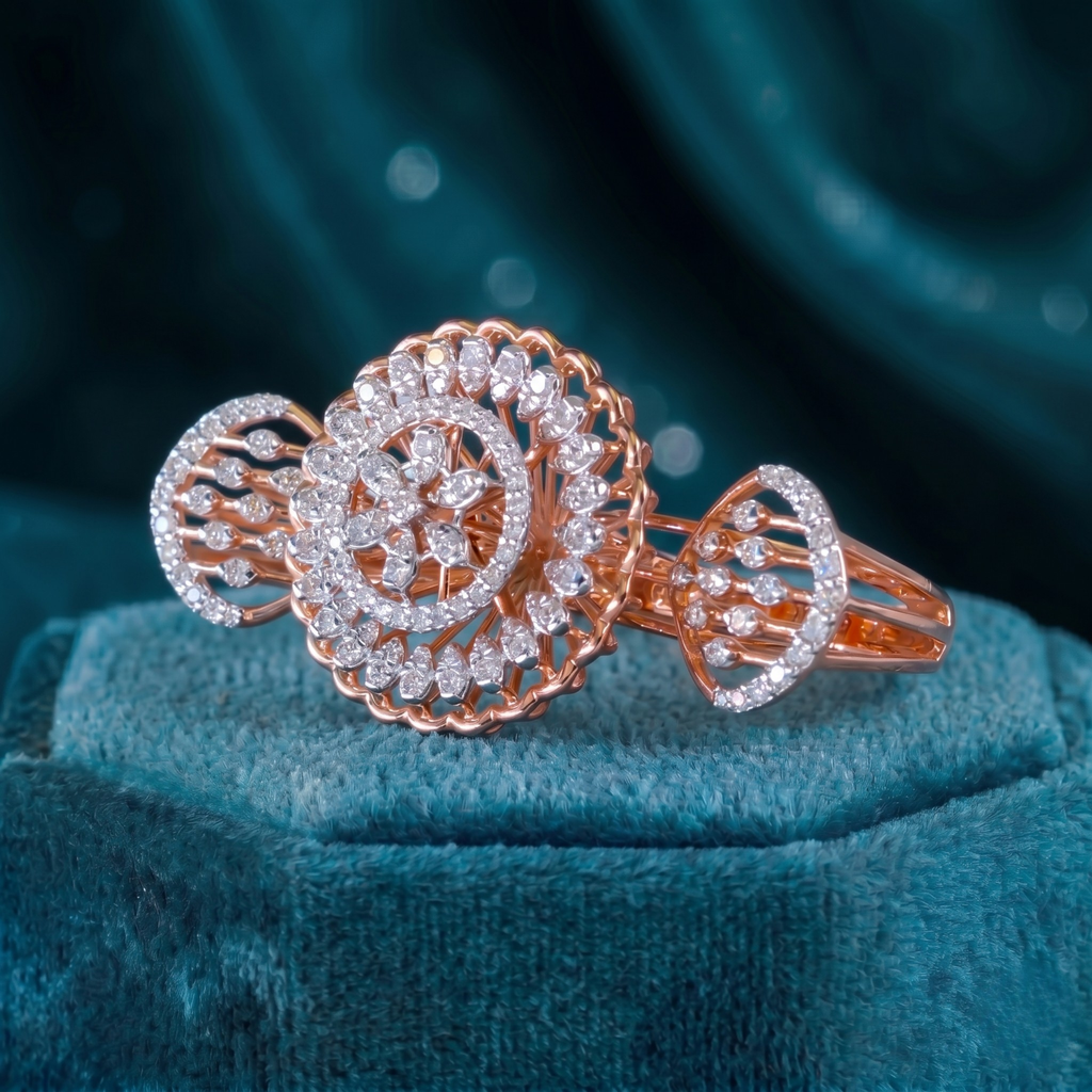Rose Gold Diamond Cocktail Ring