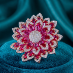 Pink Lotus Statement Ring