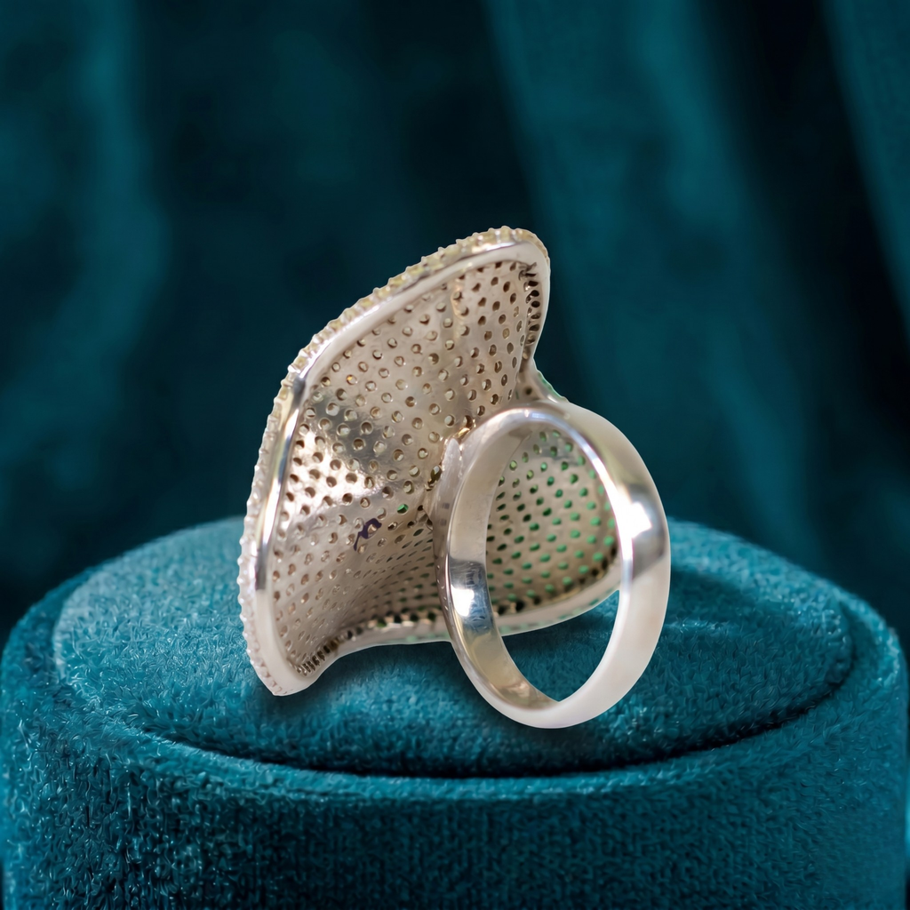 Emerald Wave Designer Ring