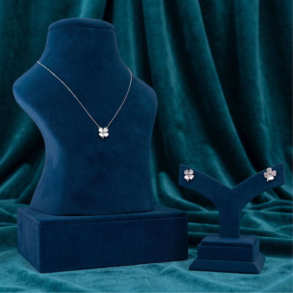 Clover Floral Silver Set