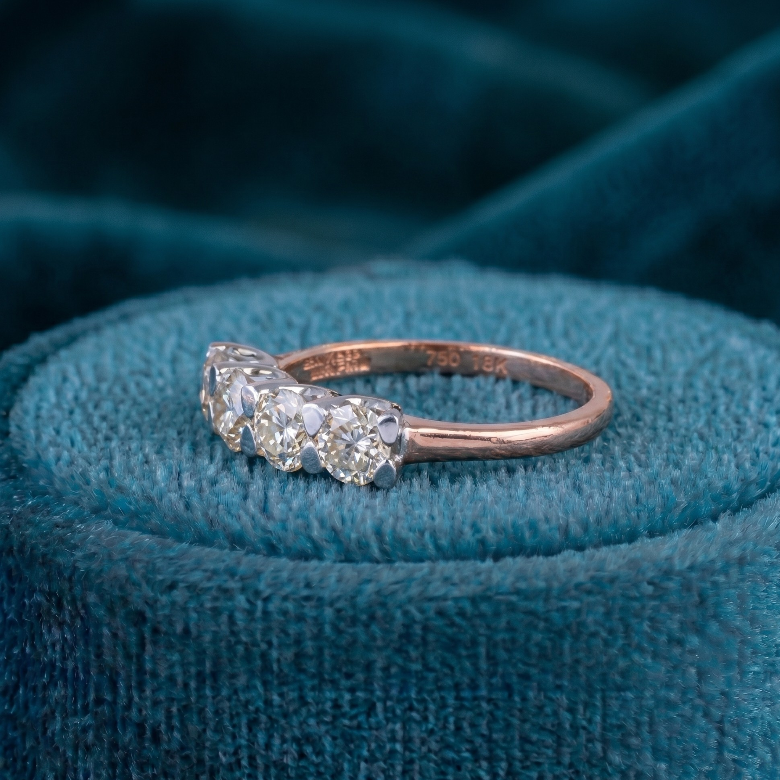 Trinity Glow Three-Stone Ring