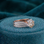 Eternal Flow Halo Solitaire Ring