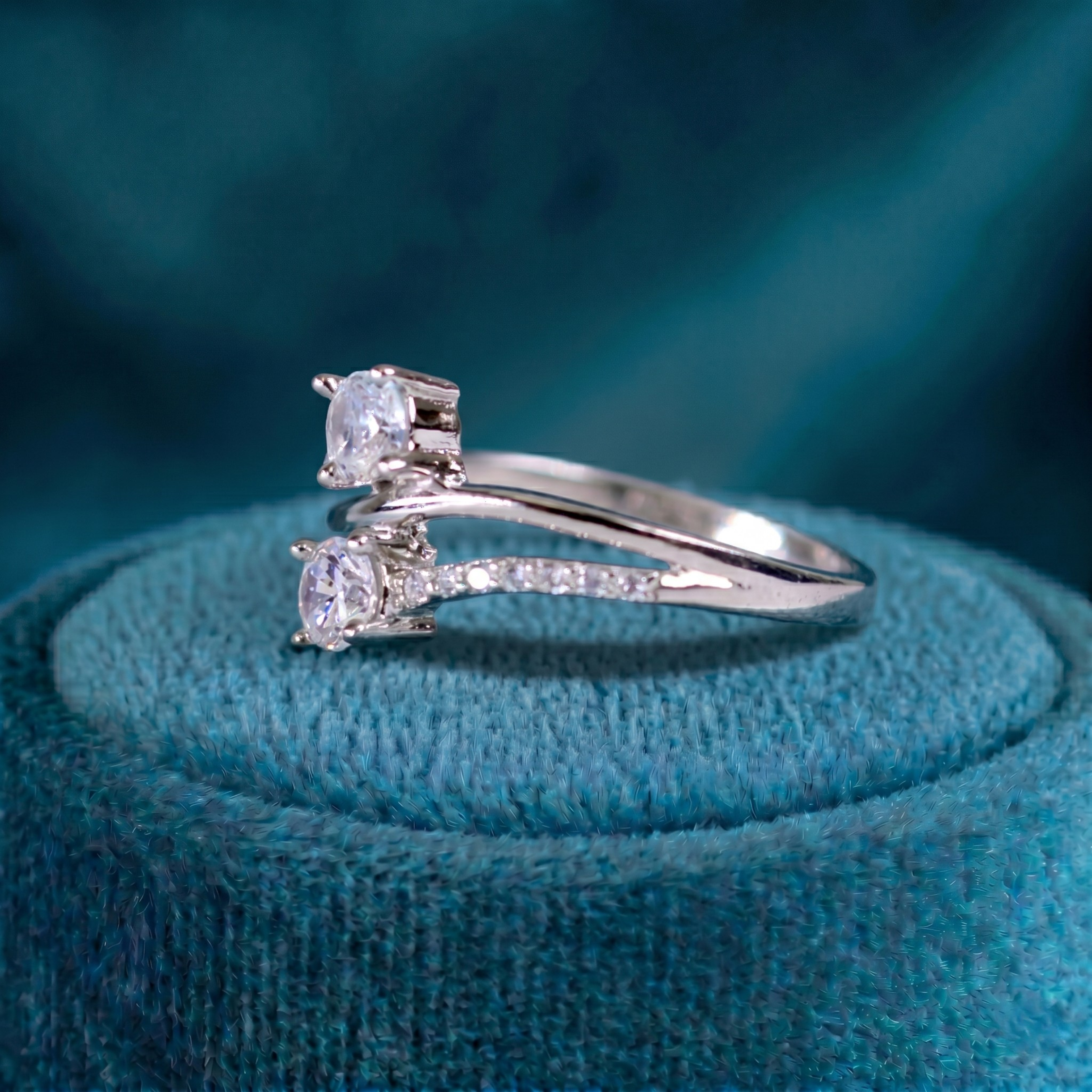 Twin Cross Band Ring