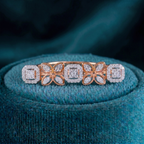 Golden Crown Solitaire Ring