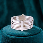Multi-Layer Sparkle Stack Ring