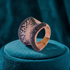 Black Rose Bloom Ring