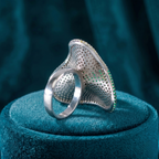 Emerald Wave Designer Ring