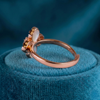 Rose Gold Blossom Ring (Adjustable)