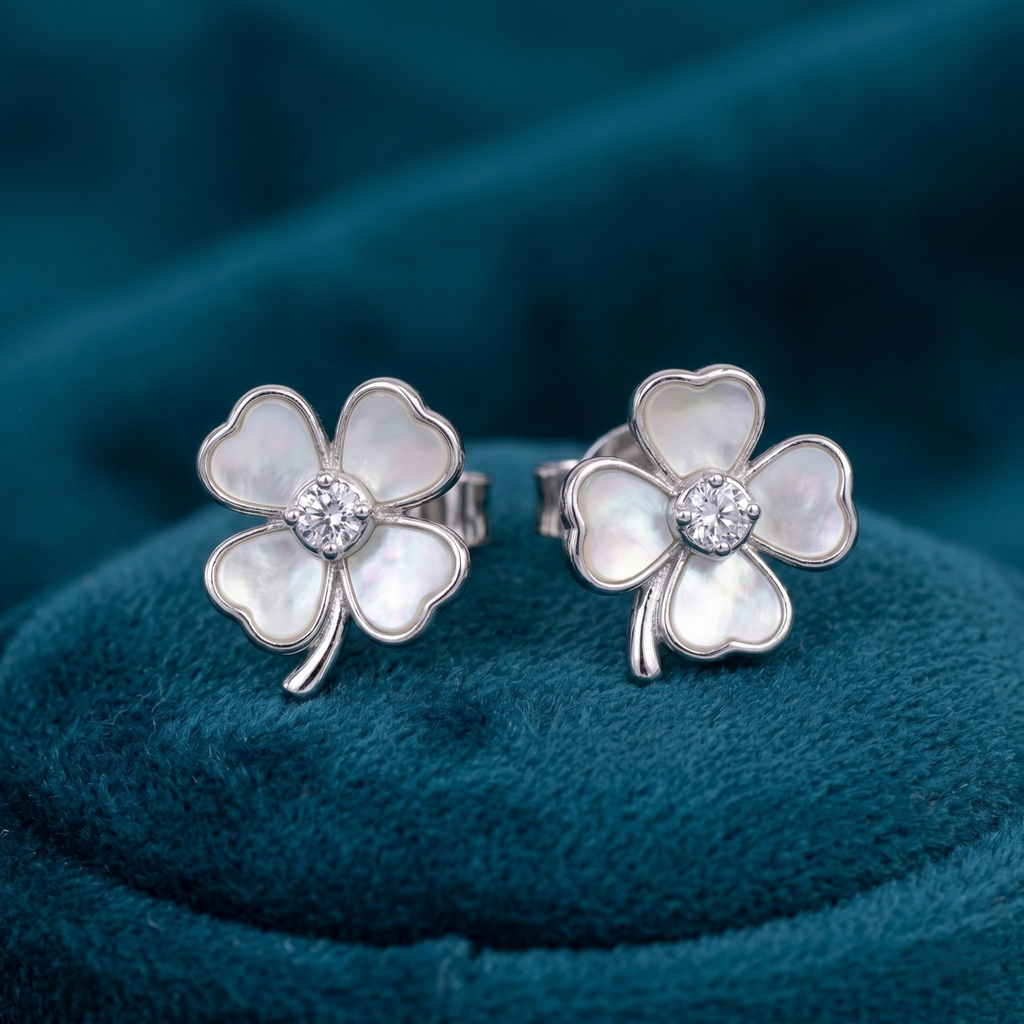 Clover Floral Silver Set
