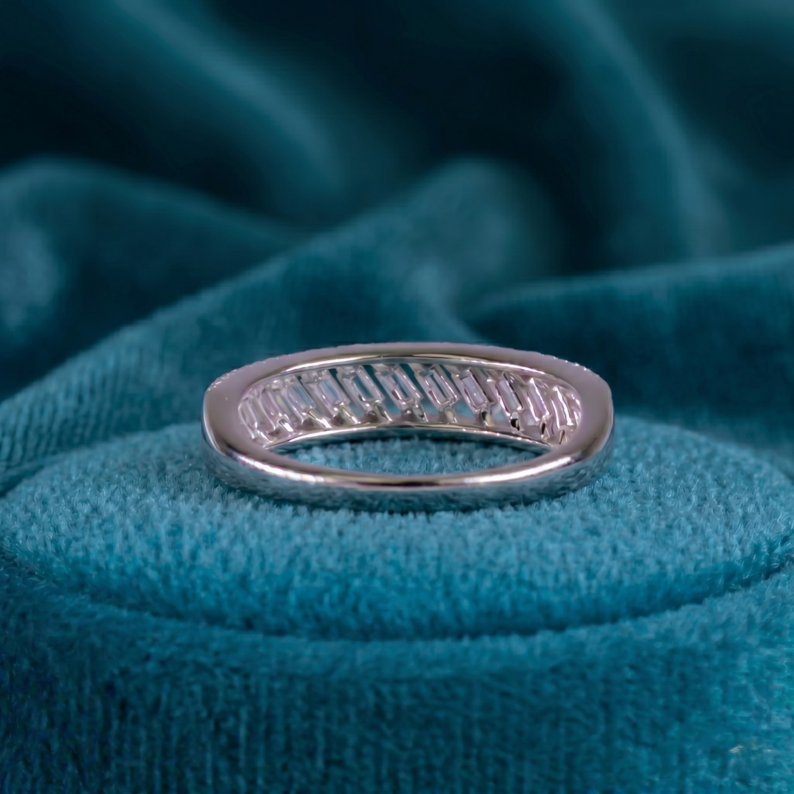 Multi-Row Baguette Spark Ring