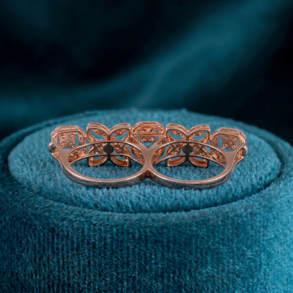 Royal Bloom Cluster Ring
