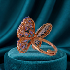 Blue Butterfly Gemstone Ring
