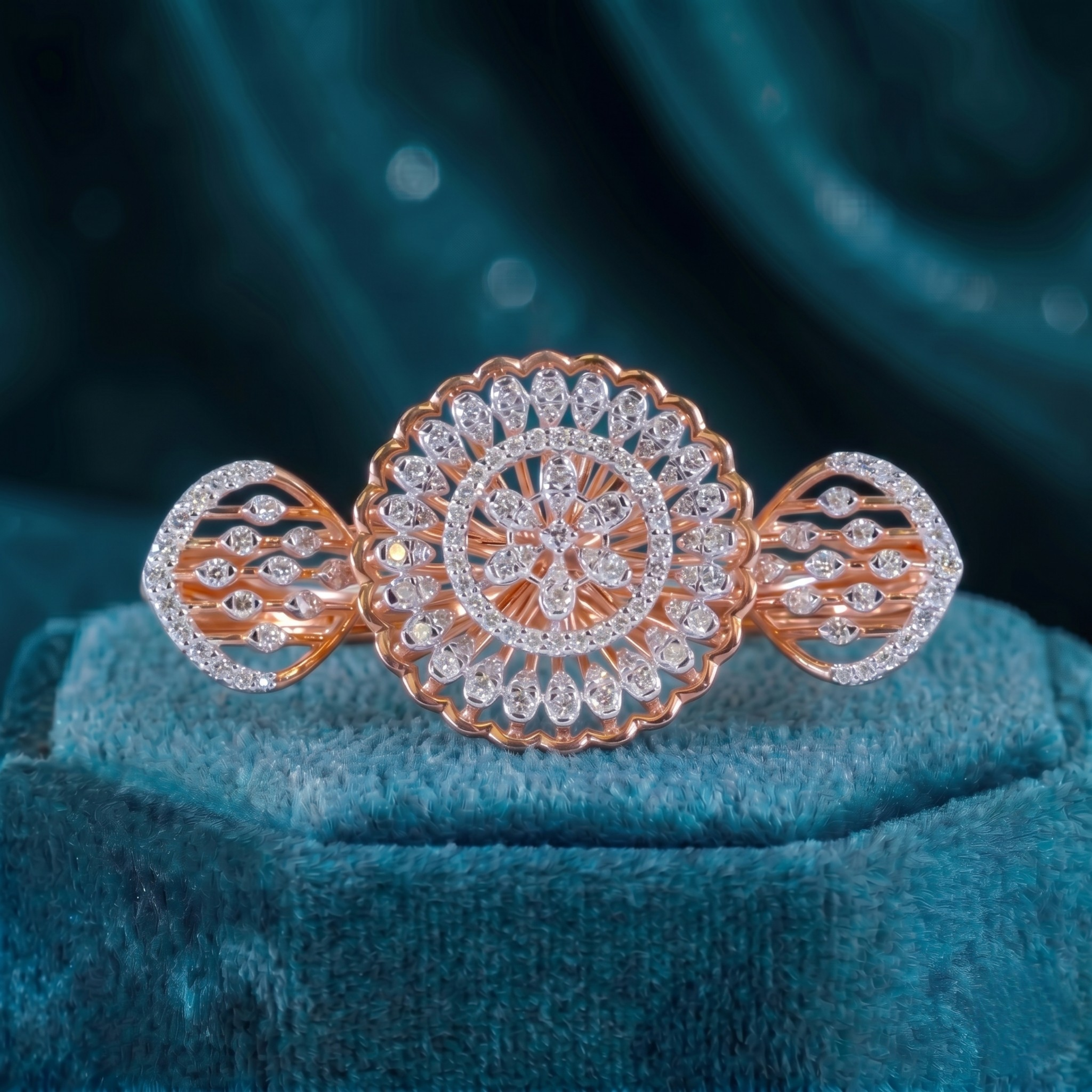 Rose Gold Diamond Cocktail Ring