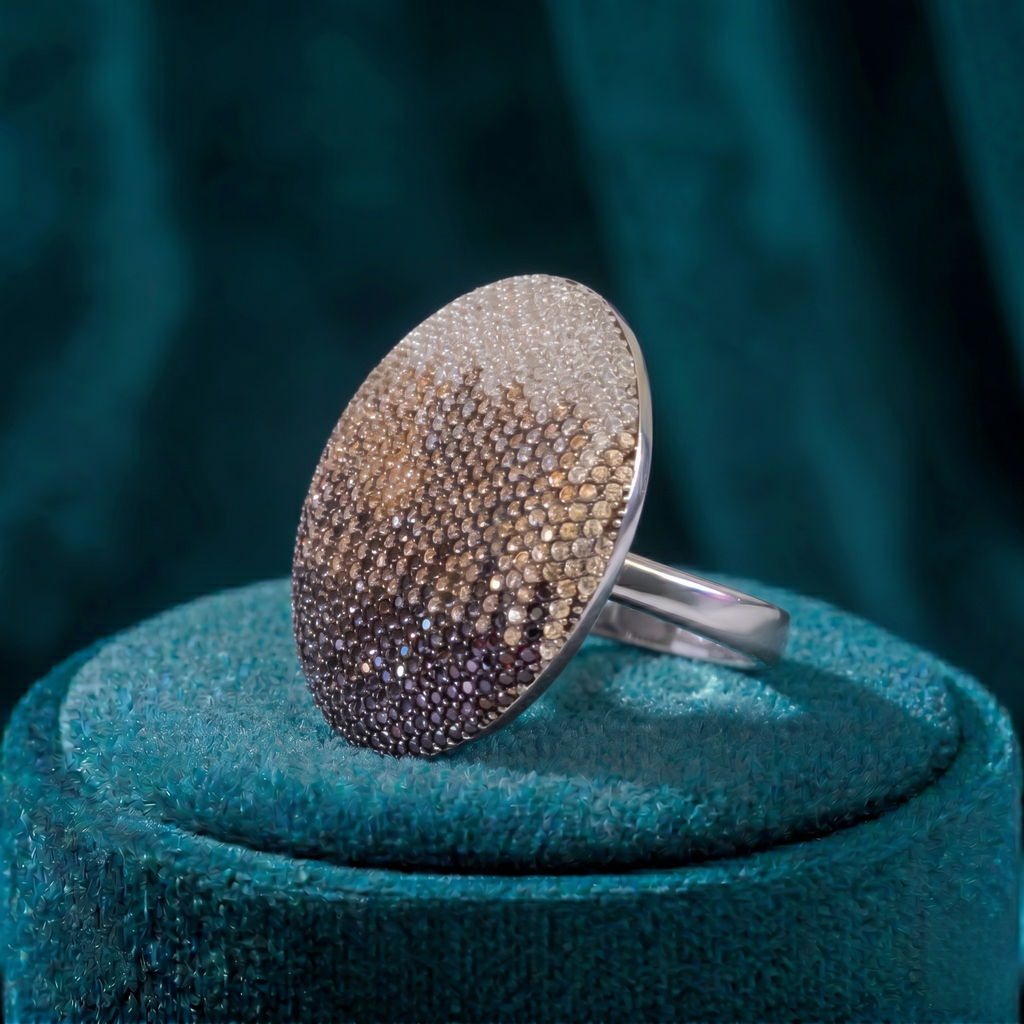 Celestial Oval Statement Ring