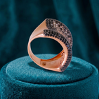 Black Rose Bloom Ring