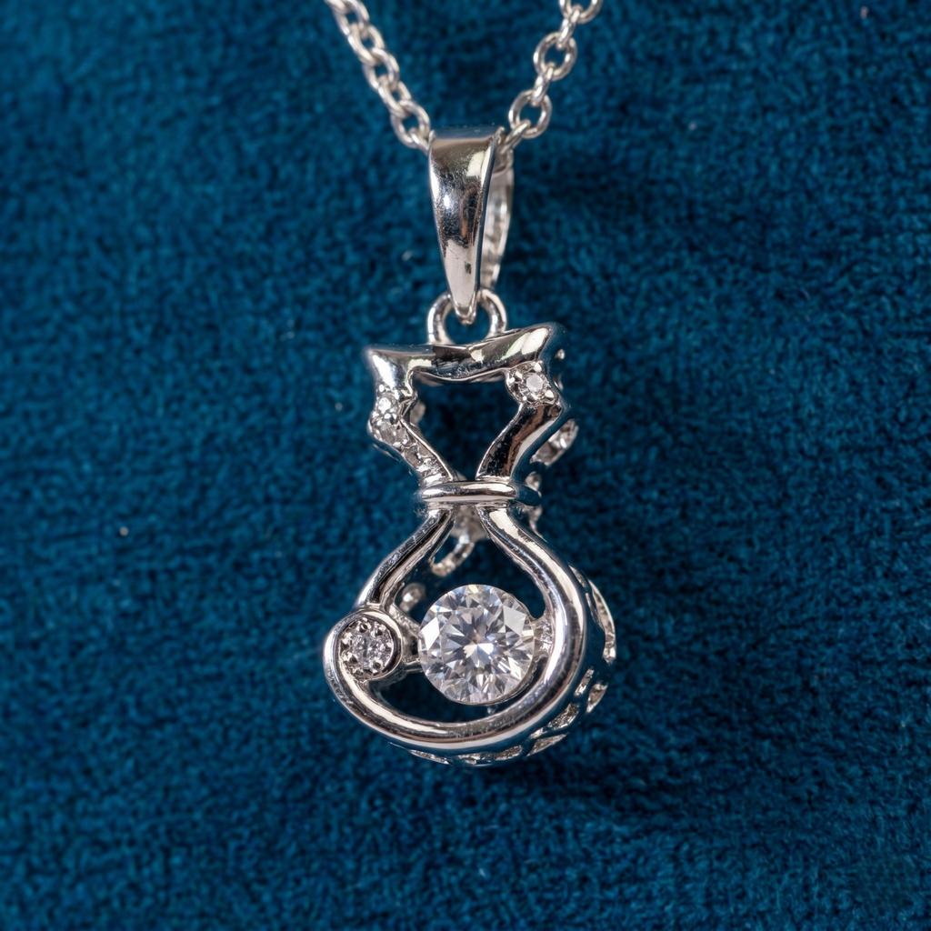 Star Drop Dancing Stone Pendant
